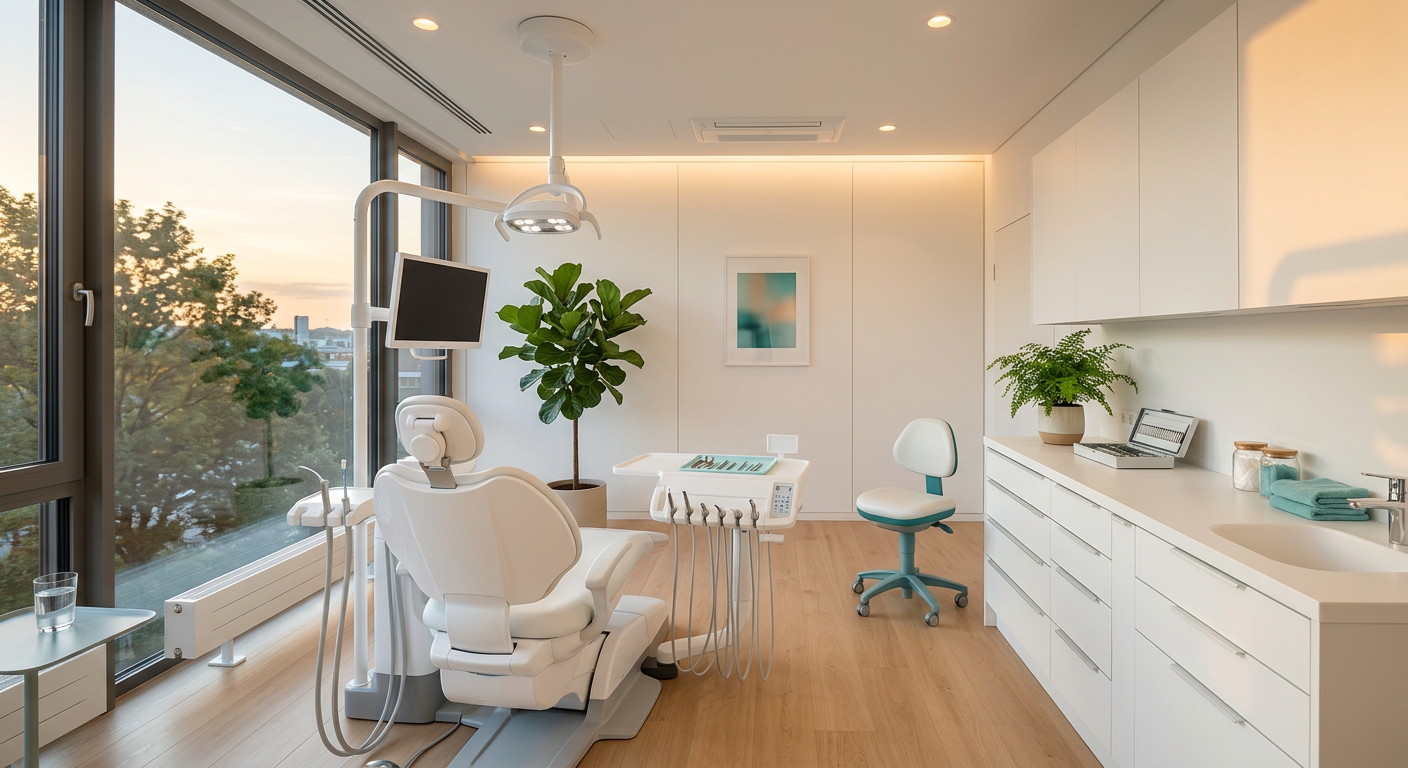 Spotless, calm treatment room at Armaan Dental Clinic